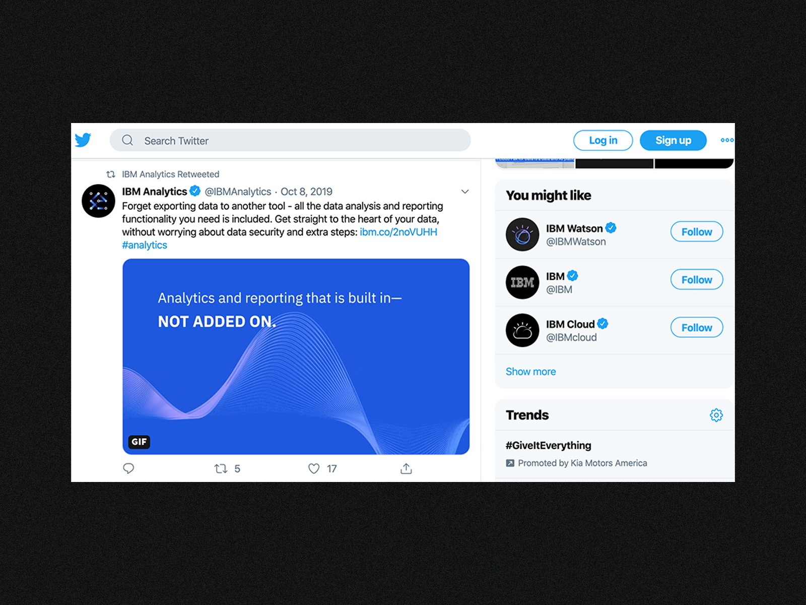 Twitter marketing campaign animated GIFs