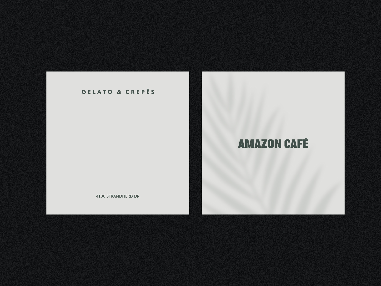 Local café branding