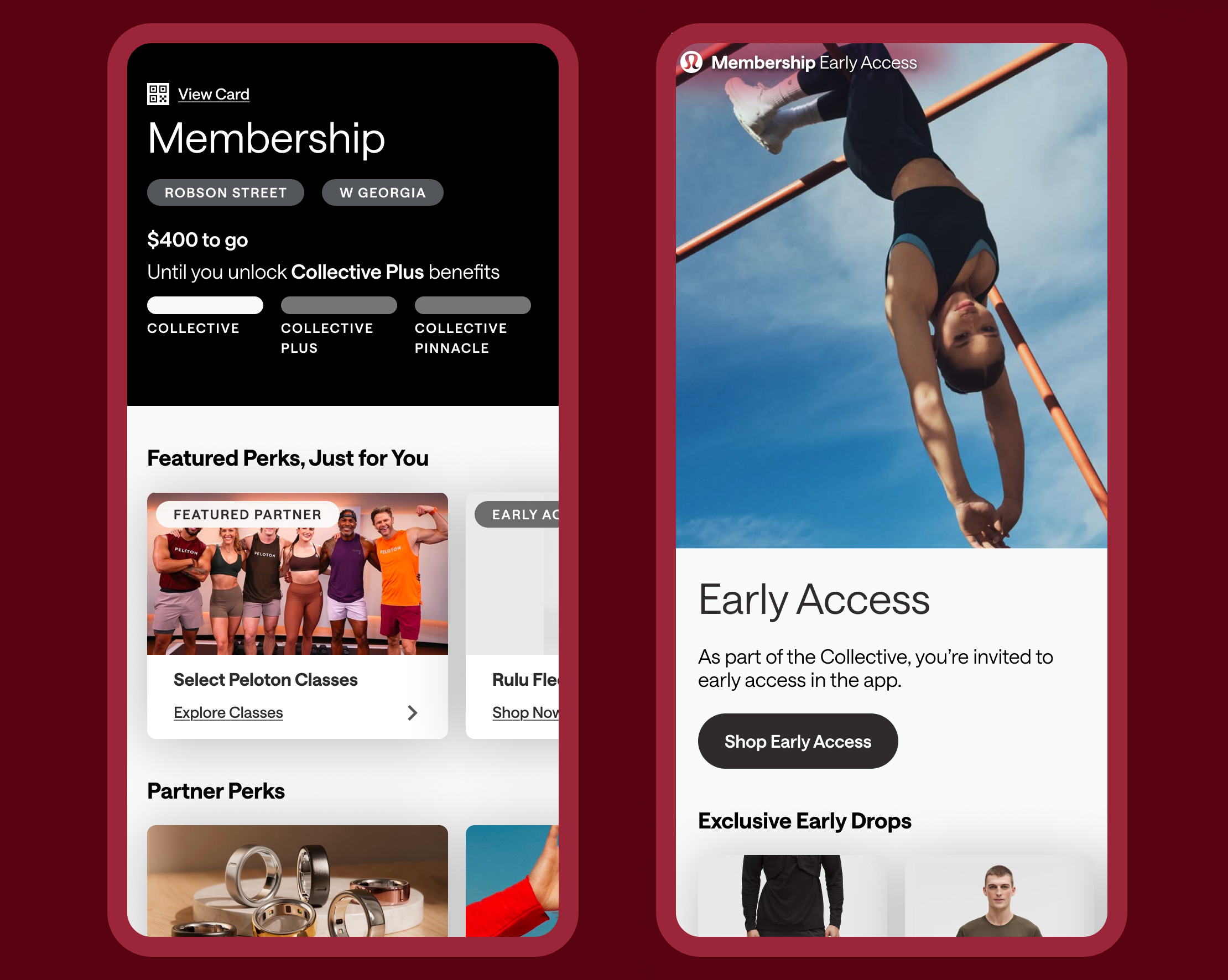 Redesigned Members screen — membership tier progress with clear next actions